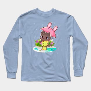 Raincoat Cat Long Sleeve T-Shirt